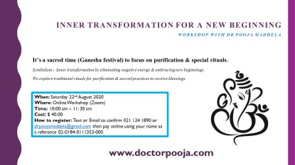 Inner Transformation Workshop August 2020